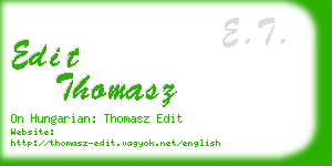 edit thomasz business card